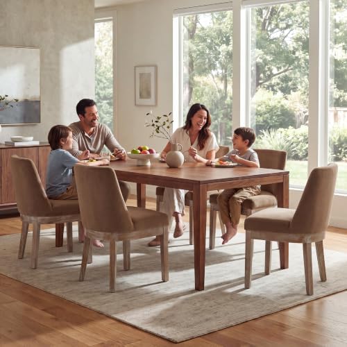 HNY Modern Dining Chairs Set of 2 with Comfortable Back Support, Farmhouse So...