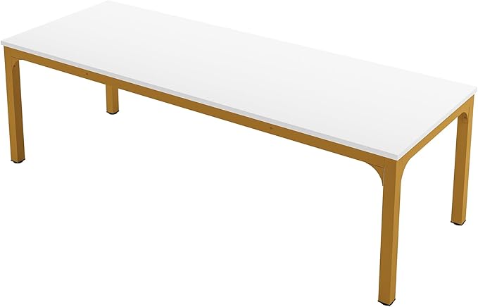 Tribesigns 6.5FT Conference Table, 78.7 Inche Rectangle Meeting Seminar Table, Large Business Tables for 6-8 People (Only Table)