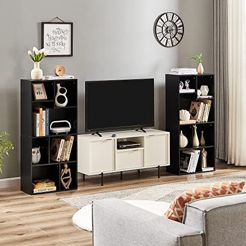 VECELO 42 Inch High Bookcase, 4-Tier Modern Storage Cabinet with Height Diffe...
