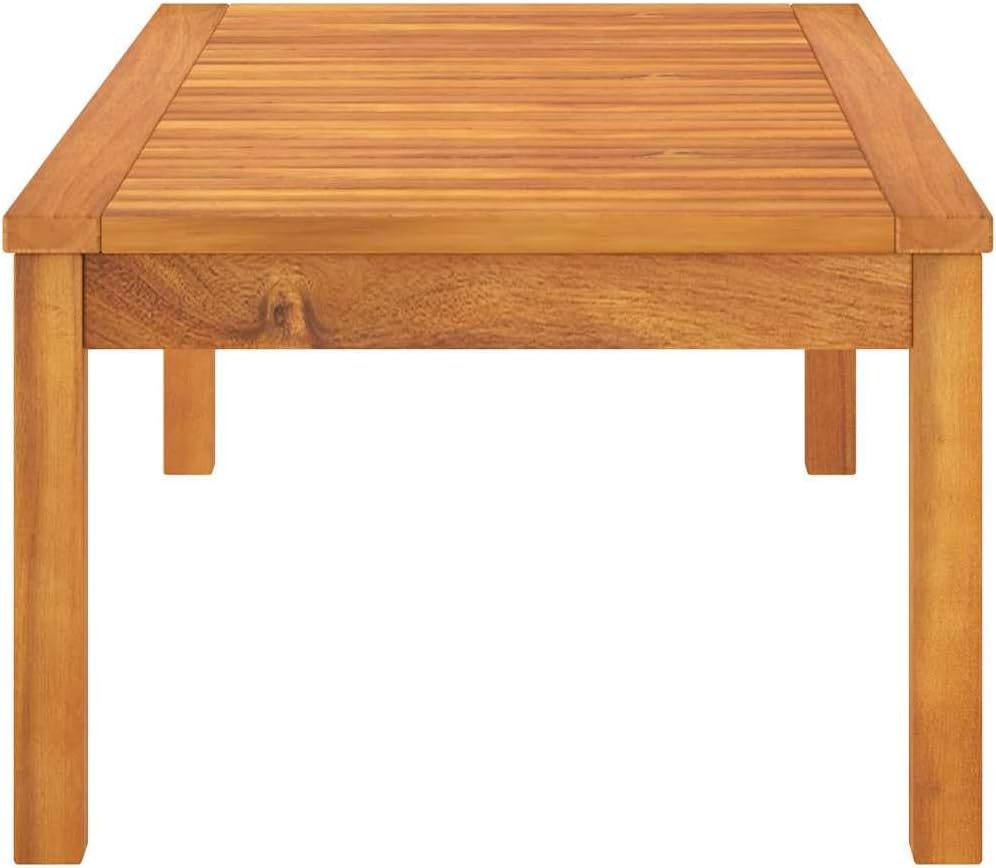 vidaXL Coffee Table 39.4"x19.7"x13" Solid Acacia Wood