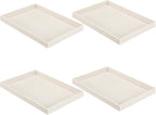 Quelay Stackable Jewelry Tray Jewelry Organizer Tray Showcase Display Empty Plate Bracelet Ring Earring Organizer