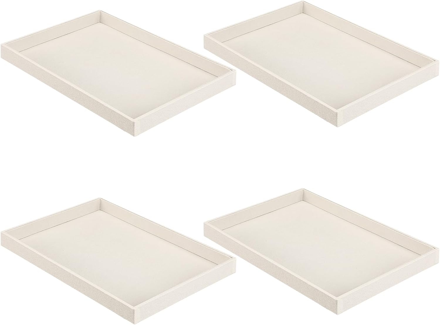 Quelay Stackable Jewelry Tray Jewelry Organizer Tray Showcase Display Empty Plate Bracelet Ring Earring Organizer