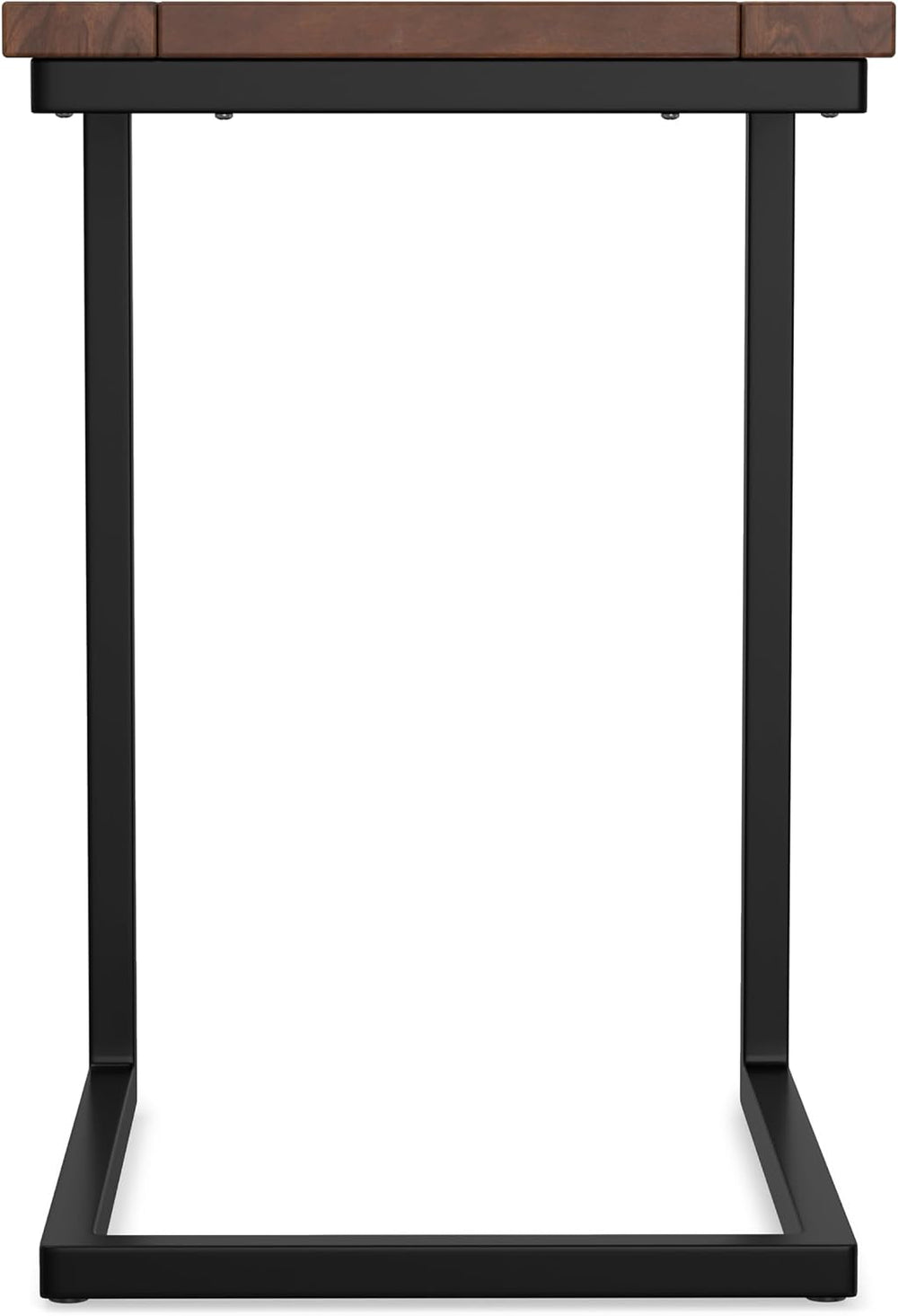 SIMPLIHOME Skyler C-Side Table - 16 inch Wide Solid Mango Wood and Metal Slid...