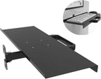 Adjustable Keyboard Tray Under Desk with Ergonomic Mouse Support, Horizontal Rotation and Telescopic Arm Stand for Office Use