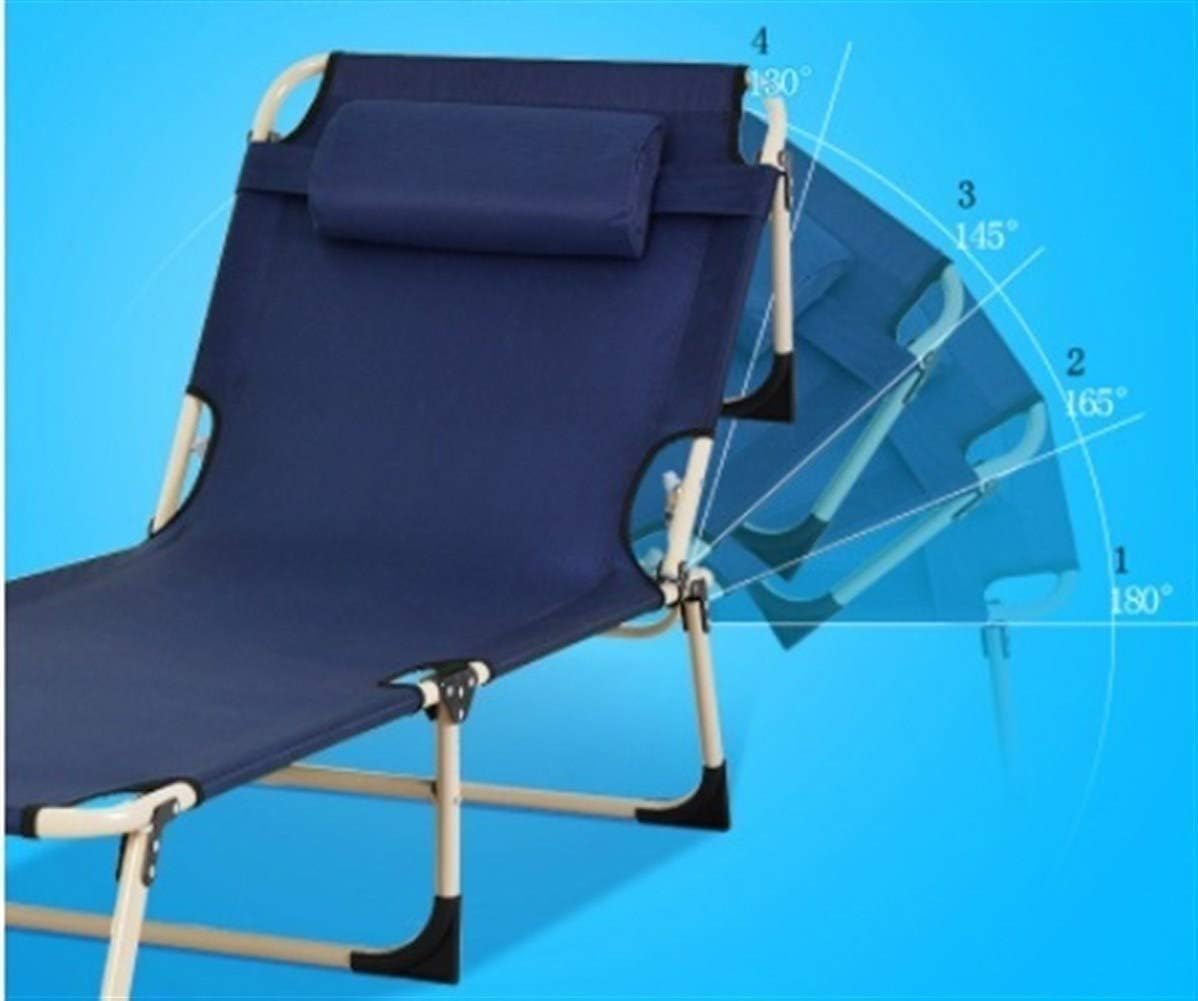 Sun Lounger Patio Lounge Chairs Breathable Folding Bed Lying Chair Balcony Beach Sun Lounger Noon Break(Style F)