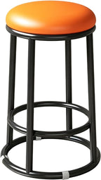22in, 26in, 30in, Bar Stools, Round Counter Stools, Commercial Chair, Office Desk Guest Chair, Easy Assembly, for Bar, Kitchen, Dining Room(Yellow,55cm/22in)