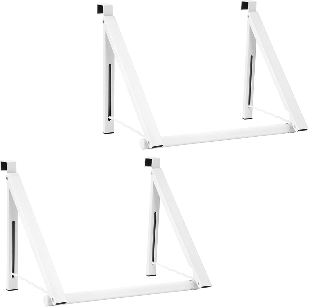 Optish Foldable Over The Door Clothes Hanger, Space Saving Small Clothes Rack...