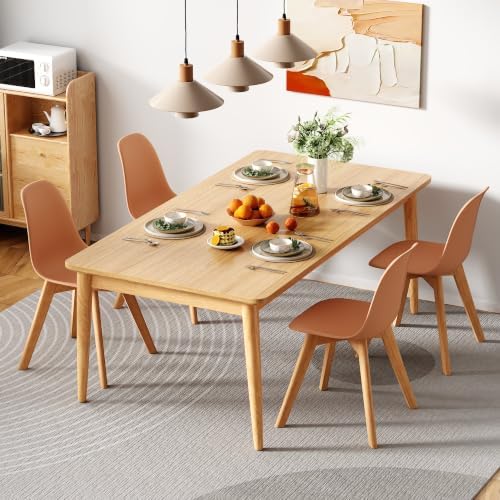 VECELO Dining Chairs Set of 4, Mid-Century Modern Kitchen & Dining Room C...