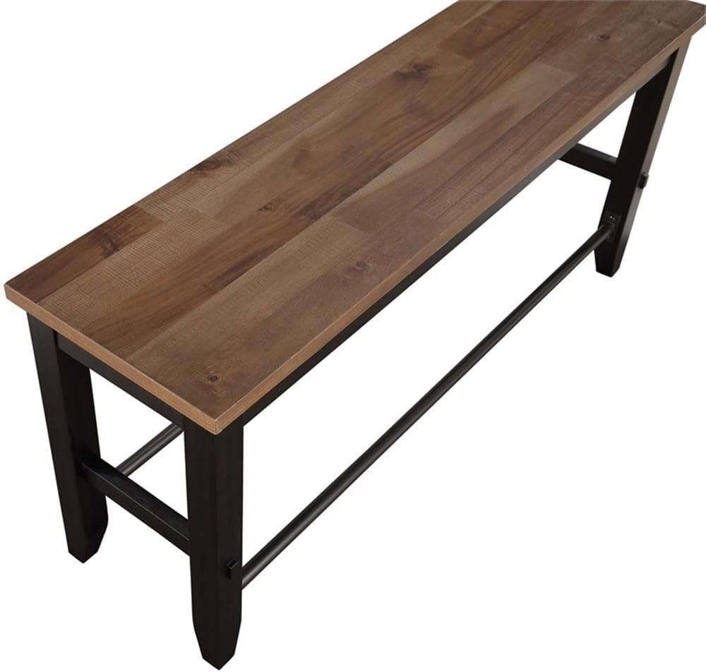 Steve Silver Company Bermuda Counter Bench, Gray
