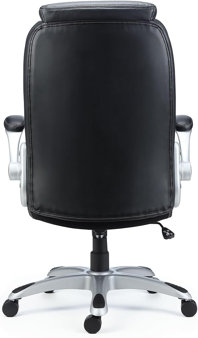 STAPLES Sorina Bonded Leather Chair - Adjustable Office Chair with Plush Padding, Provides Lumbar, Arm and Head Support, Perfect Desk Chair for The Modern Office
