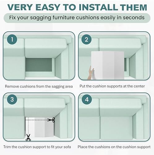 Sofa Couch Cushion Support for Sagging Sofas Cushions Repair Trapezoidal Furn...