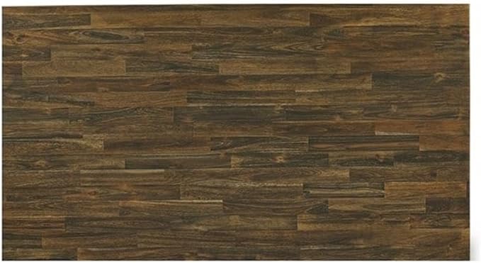 East West Furniture X777MZ716-7 7 Piece Dining Set Consist of a Rectangle Dining Room Table with X-Legs and 6 Dark Khaki Linen Fabric Upholstered Parson Chairs, 40x72 Inch, Multi-Color