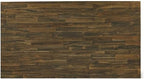 East West Furniture X777MZ716-6 6 Piece Dining Table Set Contains a Rectangle Dining Room Table with X-Legs and 4 Dark Khaki Linen Fabric Parson Chairs with a Bench, 40x72 Inch, Multi-Color