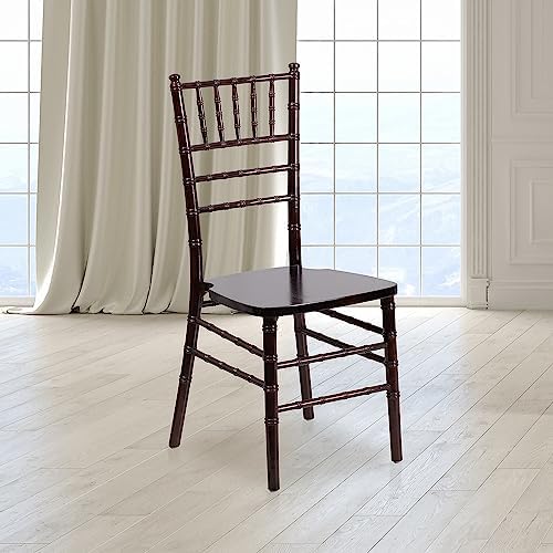 Flash Furniture HERCULES Series Walnut Wood Chiavari Chair