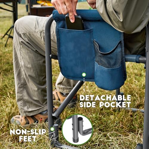 Timber Ridge Aluminum Oversized Camping Chair, Lightweight Portable Directors...