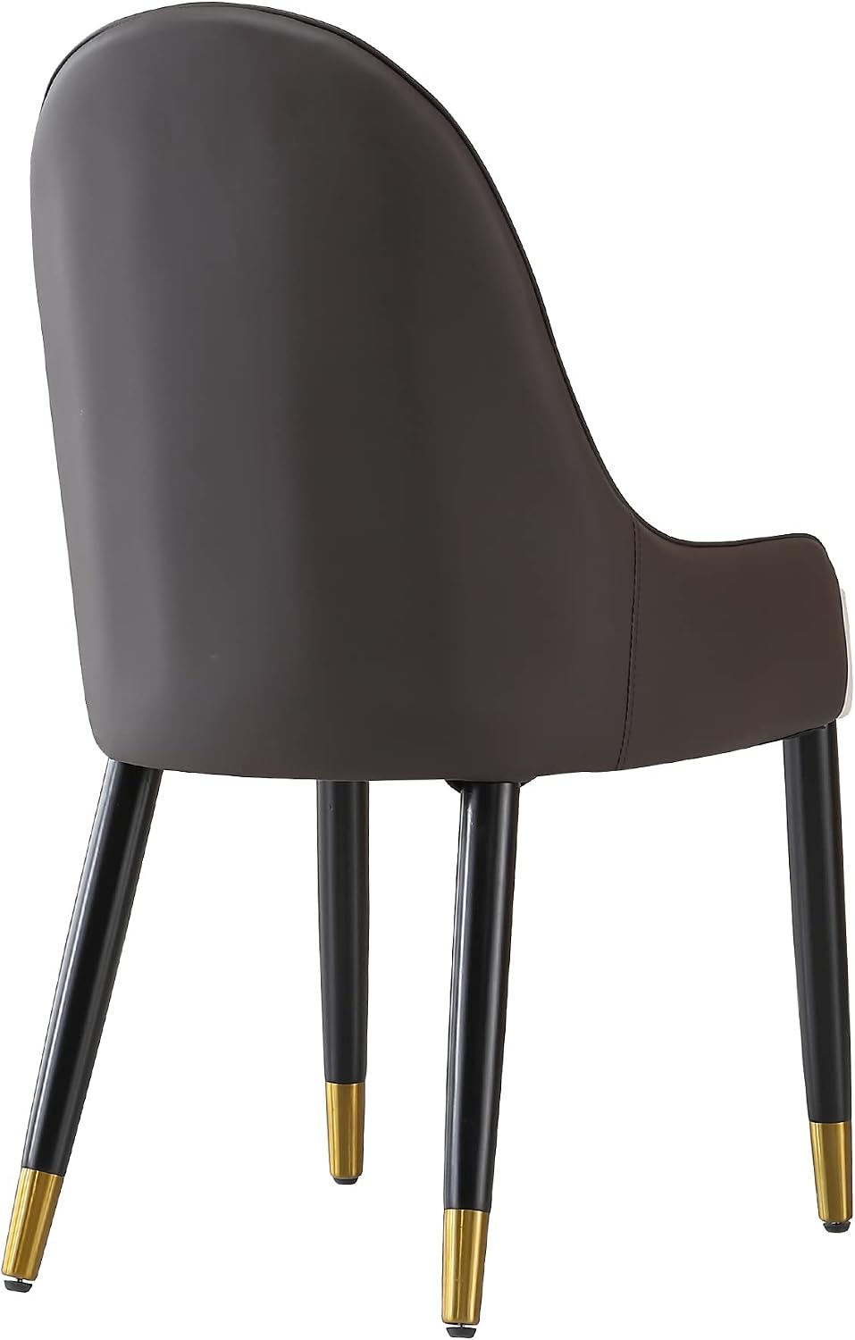 Modern Dining Chairs Set of 2, PU Cushion Accent Side Leisure Chairs with Mid...