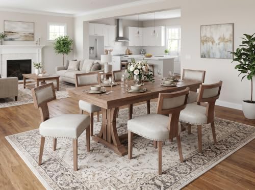 RIVOVA Mid Century Modern Dining Chairs Set of 4, Farmhouse Dining Chairs wit...