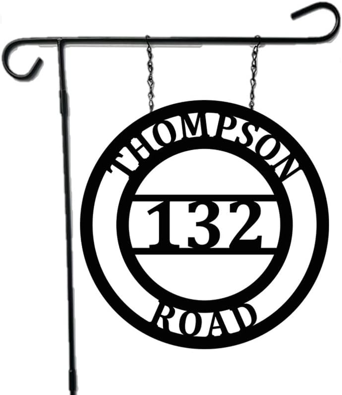Address Garden Flag Personalized House Numbers Street Sign Mailbox New Home (...