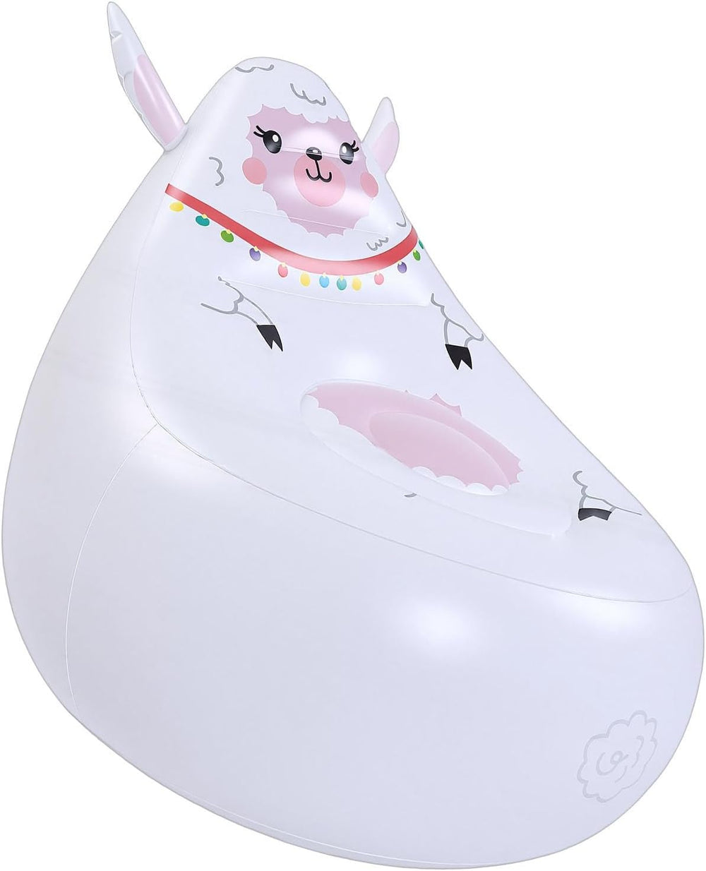 Zopsc Soft Skin Friendly Inflatable Chair, Cute Shape Air Valve for Quick Inf...
