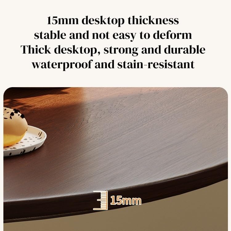 24" Round Cafe Table, Tulip Table for 2-3 Persons, Mid-Century Modern St...