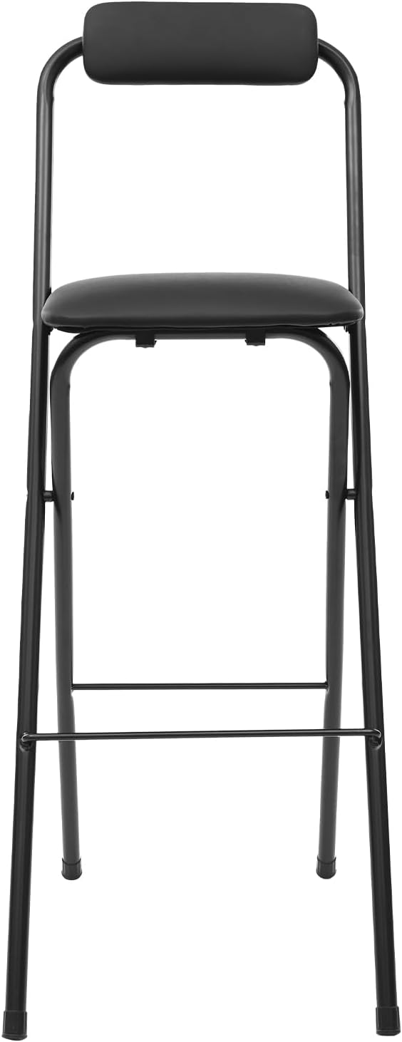 LOYALHEARTDY 1 Pcs Folding Stool, 29.5 in Folding Counter Height Bar Stool wi...