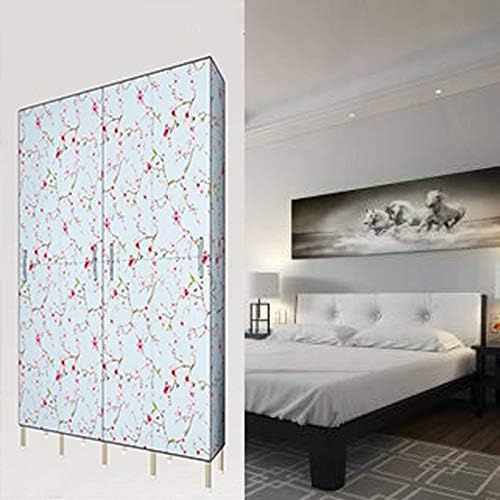 Detachable Wardrobe Steel Frame Thicken Bold Folding Full Hanging Fabric Simp...