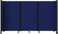 Versare Room Divider 360 Portable Wall Partition | Folding Panels | Large Freestanding Divider | Locking Wheels | Temporary Room Separator