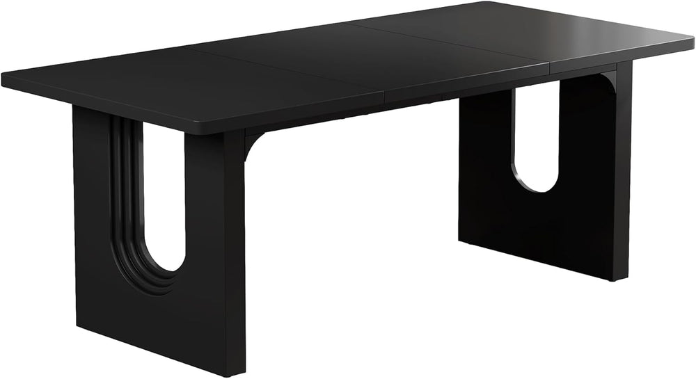 Tribesigns Modern Dining Table for 6 People, 71" Large Kitchen Dining Ta...