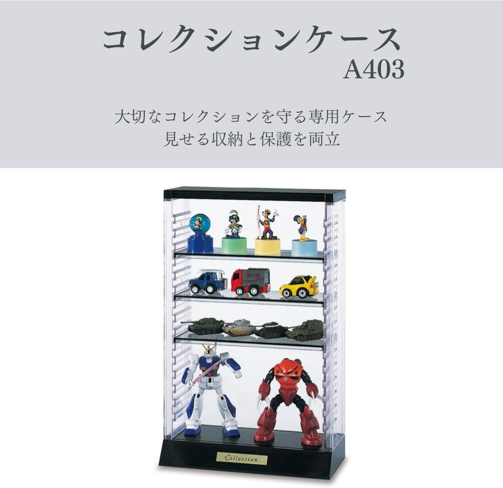 Isetou Acsta I-238 Figure Case Collection Case A403 Clear Black Width 8.7 x D...