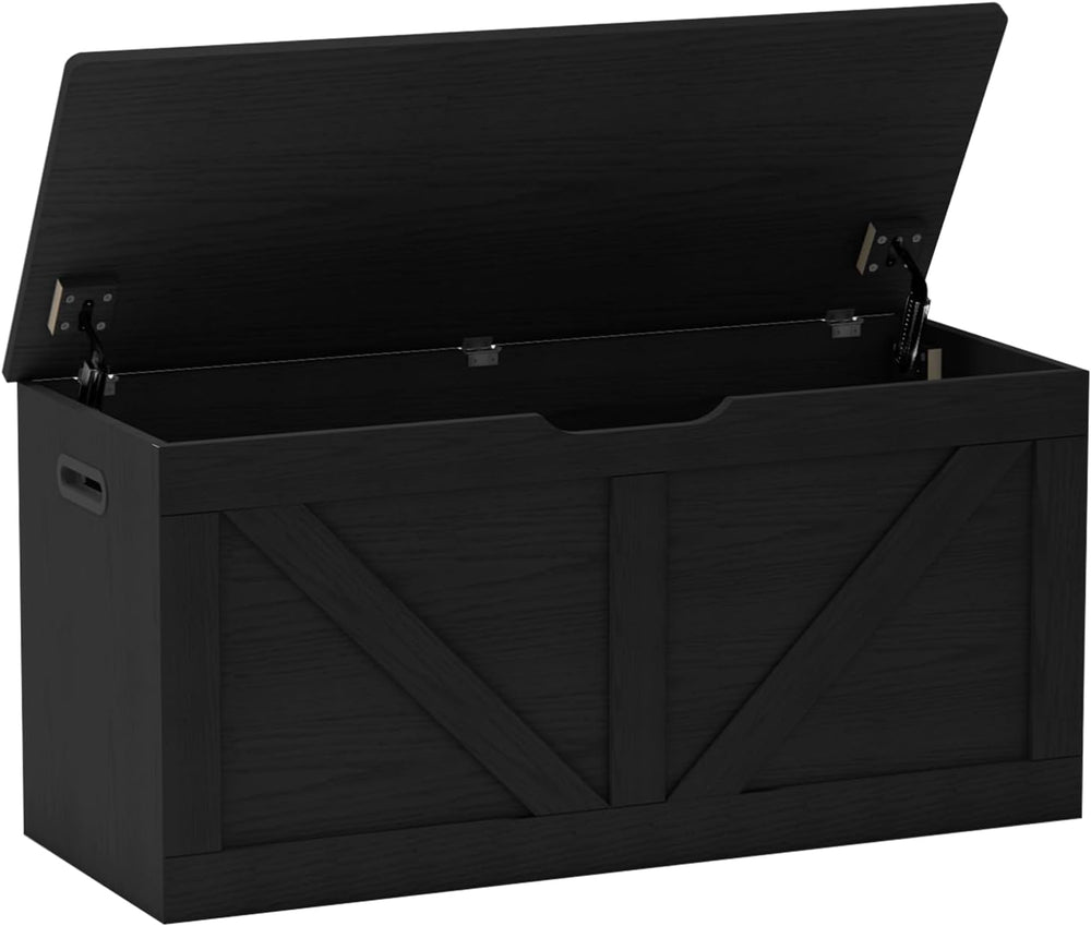 Timberer 39.4" Storage Chest, Wooden Storage Bench, Large Storage Trunk ...