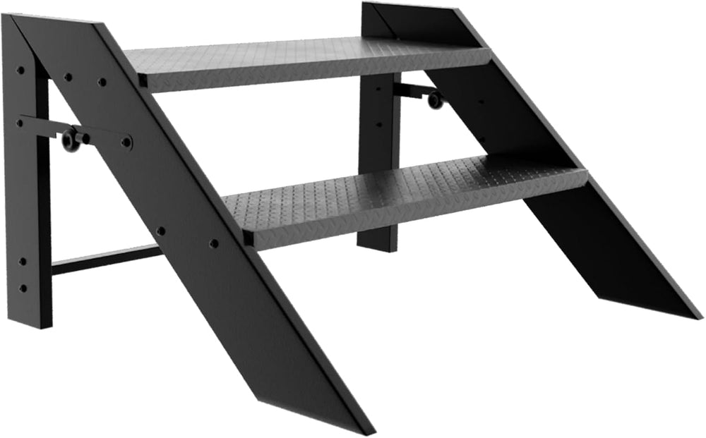 Step Ladder, Foldable Step Stool, 2 Step Folding RV Steps, Camper Steps Outdo...