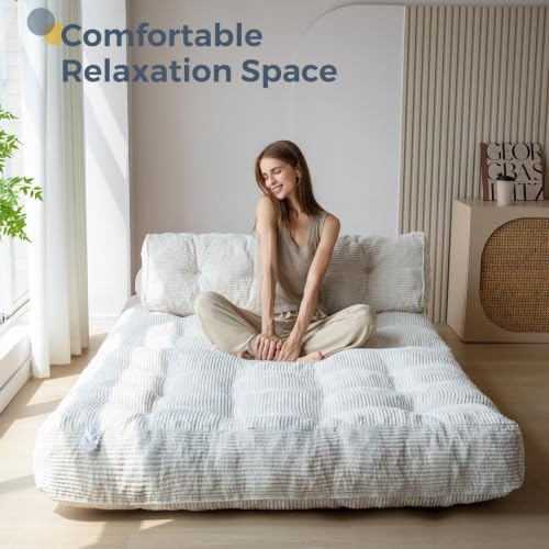 MAXYOYO Folding Sofa Bed, Convertible Chair Bed with Pillow | Foldable Couch ...