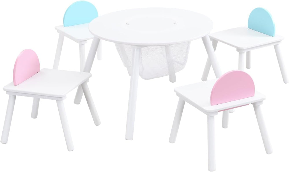 Panel Table with 4 Chairs