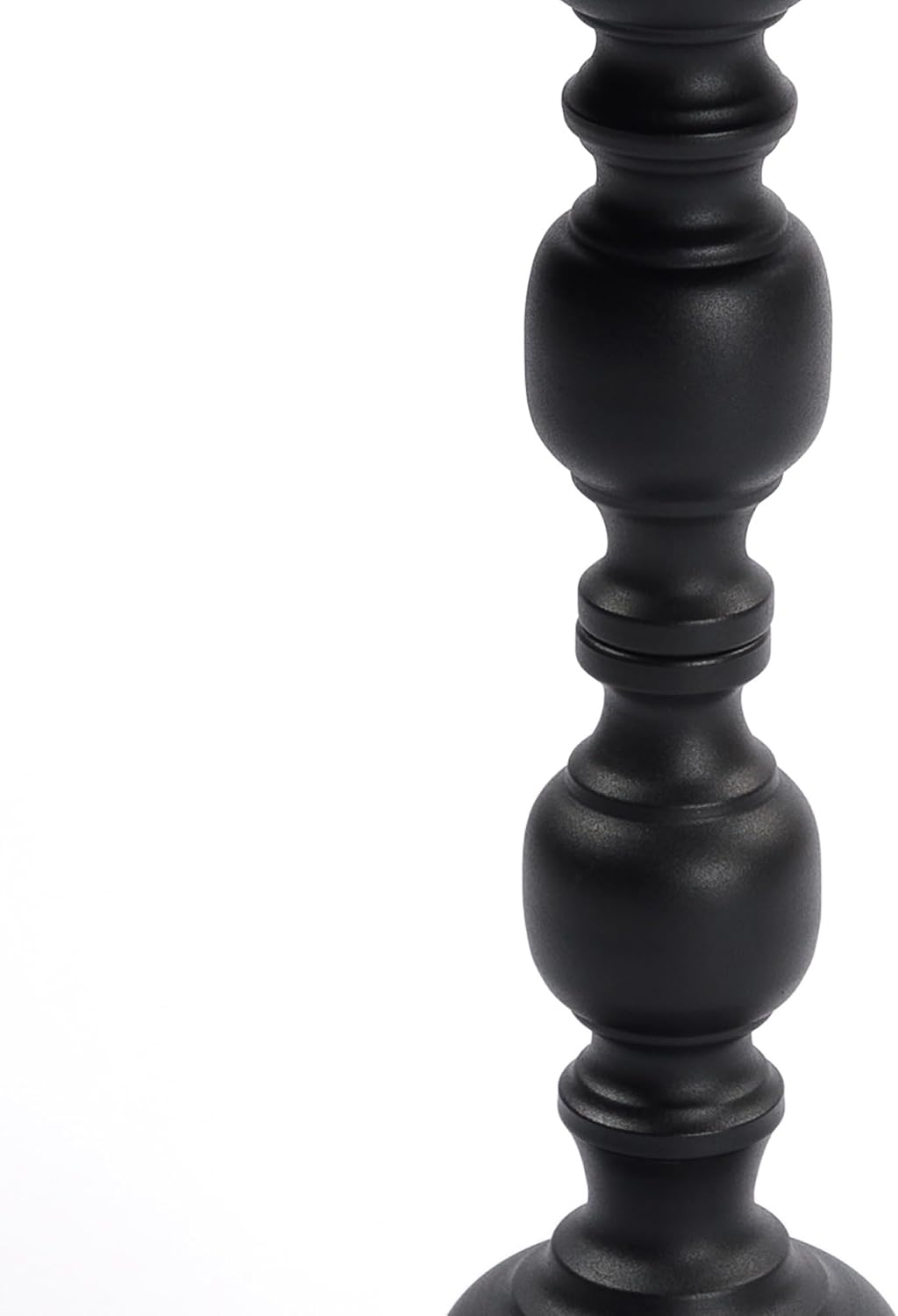 Simple Trending Small Side Table, Round Drink Table End Table Black | Modern round metal drink table with weighted upgraded base. Perfect for living room, bedroom and compact small indoor spaces
