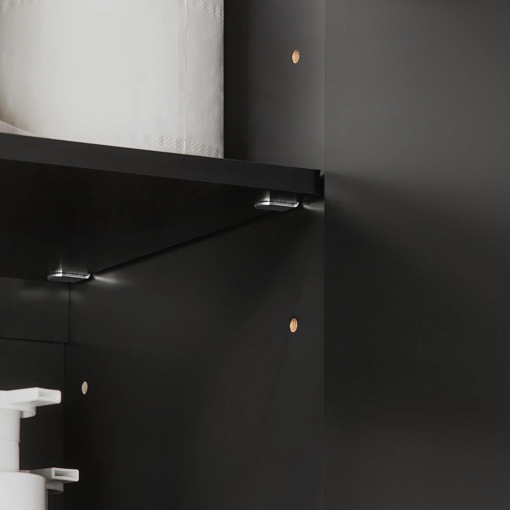 3-Doors Bathroom and Laundry Room Wall Cabinet with Adjustable Shelves, Medic...