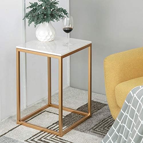 Telephone Table, Marble Side Table Nordic Living Room Square Sofa Corner Tabl...