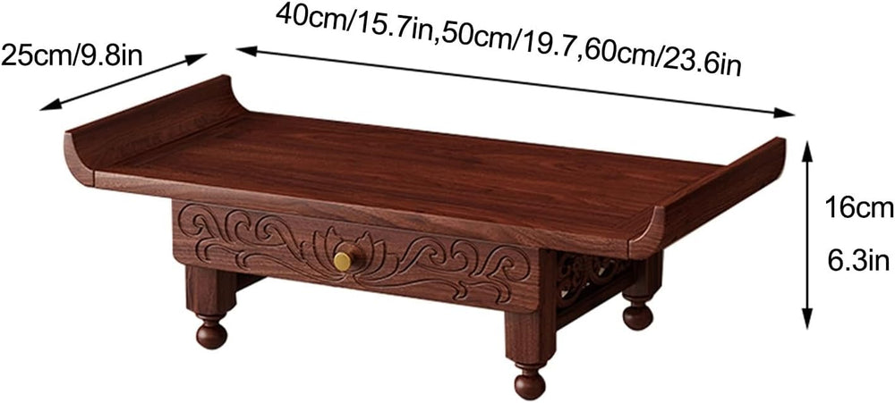 Buddhist Prayer Altar, Wall Hanging Offering Table for Home Decor and Spiritu...