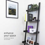 kieragrace Providence Hadfield Leaning Shelf - Matte Paint Black, 18" by 66"