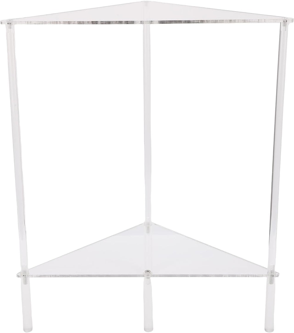 banapoy Acrylic End Table, 2 Tier Clear Corner Side Table, Small Corner Shelf...