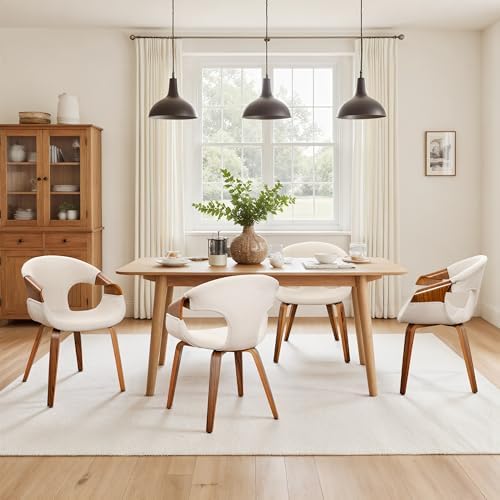 Zouron Fabric Dining Chair, Upholstered Chair with Armrest, Accent Chairs wit...