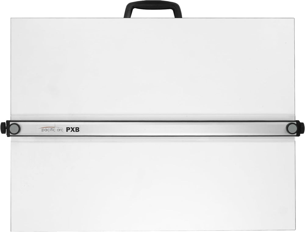 Pacific Arc Table Top Drawing Board with Parallel Bar, White, 30 inches by 42...