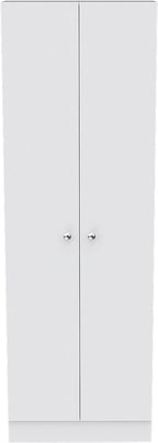 Modern Kitchen Pantry, White Storage Cabinet with 5 Shelves & Double Door, Easy to Maintain, for Dining Room