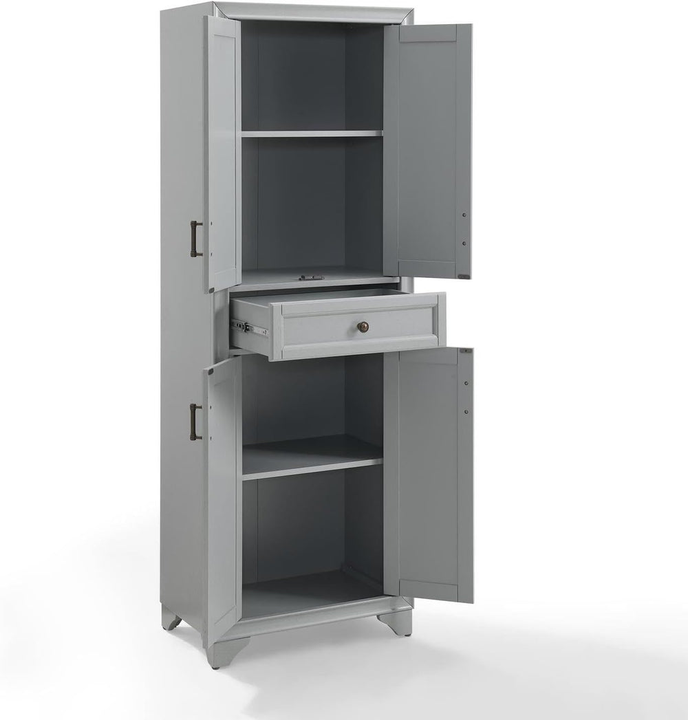 Maykoosh Kitchen Pantry Cabinet - Large Storage, Adjustable Shelves, Distress...