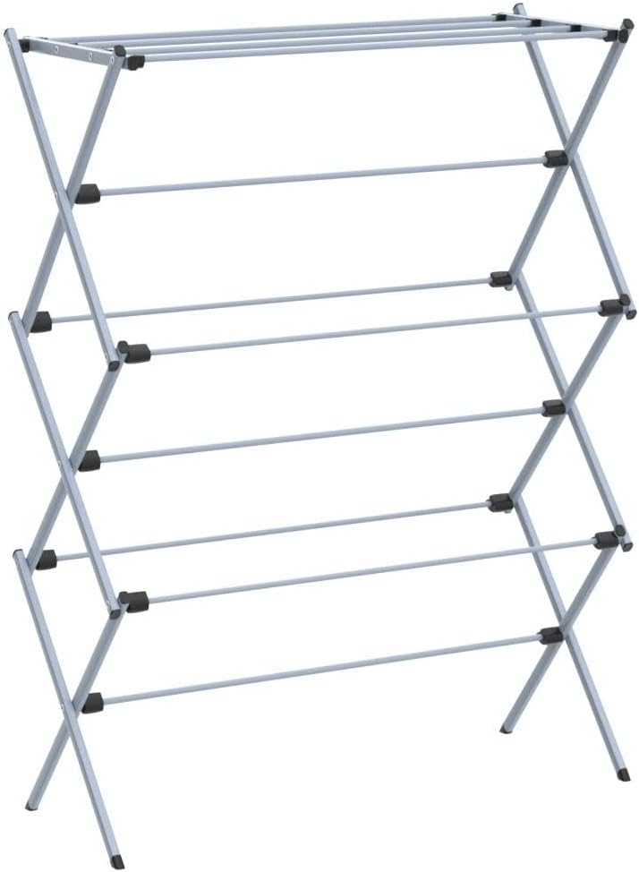 Honey-Can-Do Oversize Collapsible Metal Clothes Drying Rack, Grey
