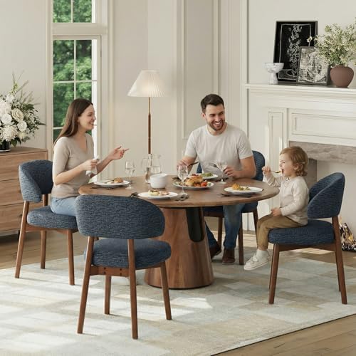 MALOL Wooden Dining Chairs Set of 6, Modern Upholstered Dining Room Kitchen S...