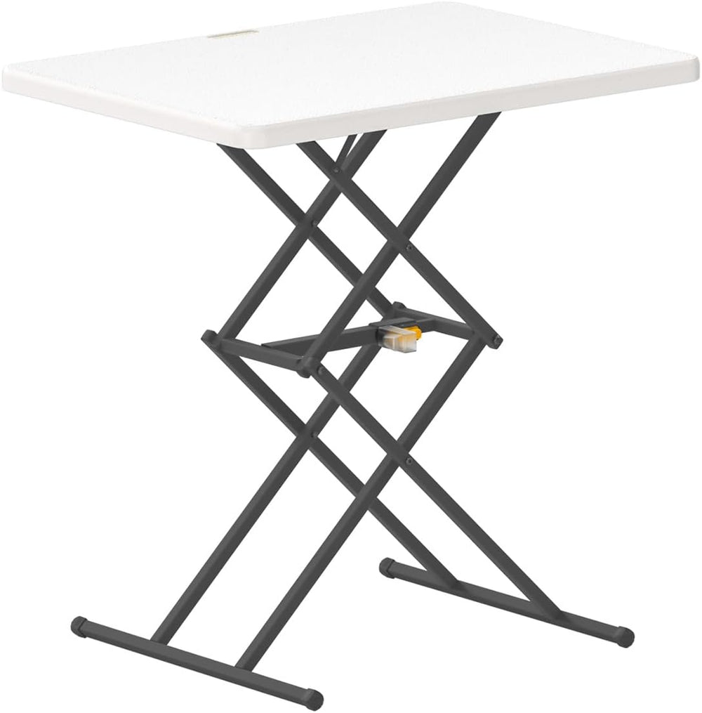 FanttikOutdoor Small Folding Table Quick Adjust 3 Heights, TV Tray, Dining | ...