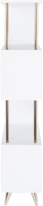 SEI Furniture Beckerman Bookcase, Gold (AMZ9753ZH)