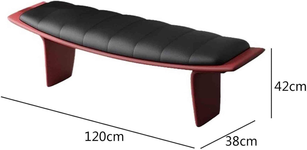 Modern Metal Living Room Shoe Changing Stool Bedroom Leather Upholstered Bed ...