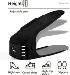 Folding Shoe Racks,Shoe Organizer for Bathroom or Bedroom,Space-Saving Shoe Holder,Black