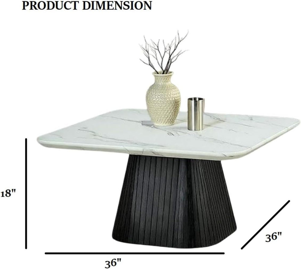 Contemporary Style 3pc Table Set Black Finish